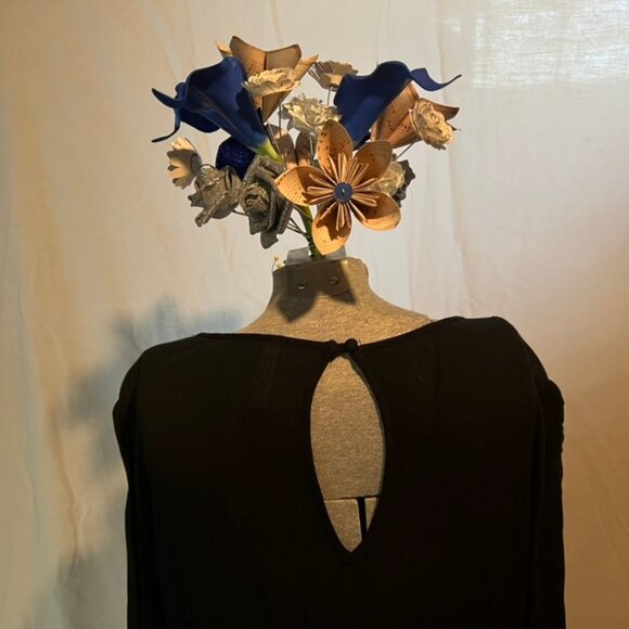 Black Embroidered Tunic Dress - Picture 5 of 5